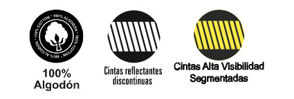 Camisetas de trabajo de Algodón con Bandas Reflectantes y bandas de Alta Visibilidad segmentadas discontinuas transpirables con logo de empresa 